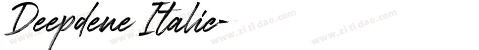 Deepdene Italic字体转换